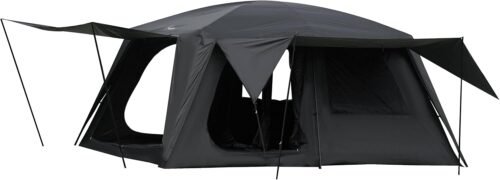 Vidalido Tienda de campaña para 8-10 personas con 3 puertas, 2 habitaciones, tiendas de campaña familiares grandes, tienda de campaña portátil impermeable de doble capa, tiendas grandes para picnic al aire libre, camping, senderismo y reunión familiar