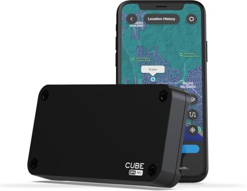 Rastreador GPS profesional Cube para activos de vehículos, rastreadores GPS magnéticos, dispositivo de rastreo de automóviles: ubicación mundial en tiempo real Geo-cercado + batería recargable de un año requiere suscripción