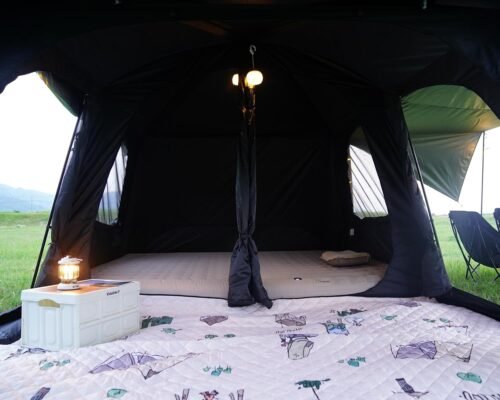 Vidalido Tienda de campaña para 8-10 personas con 3 puertas, 2 habitaciones, tiendas de campaña familiares grandes, tienda de campaña portátil impermeable de doble capa, tiendas grandes para picnic al aire libre, camping, senderismo y reunión familiar - Imagen 5