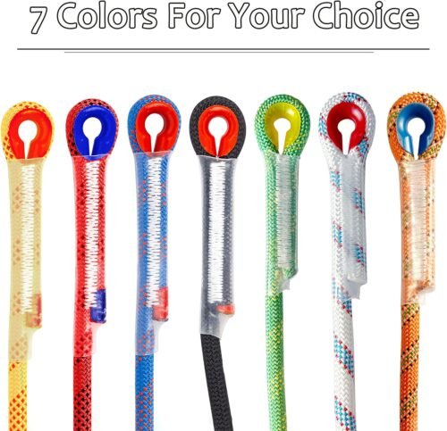 Cuerda de escalada para interiores y exteriores, cuerda estática para escalada en roca para cuerda de escape, equipo de escalada en hielo, cuerda de rescate de seguridad contra incendios, con guantes antideslizantes - Imagen 3