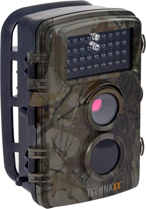 Nature Wildlife Cam TX 69 Cámara de vigilancia exterior Full HD Cámara de vida silvestre Visión nocturna 12MP 1080P Detector de movimiento impermeable Trampa fotográfica, Negro