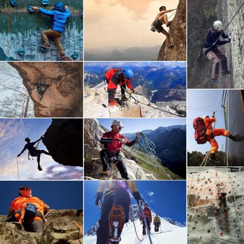 Cuerda de escalada para interiores y exteriores, cuerda estática para escalada en roca para cuerda de escape, equipo de escalada en hielo, cuerda de rescate de seguridad contra incendios, con guantes antideslizantes - Imagen 5
