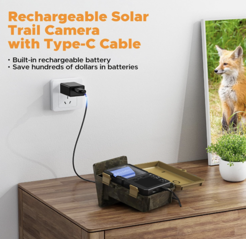 Cámara solar Trail - Cámara de juego 4K 48MP con tarjeta de memoria de 32 GB - Imagen 3