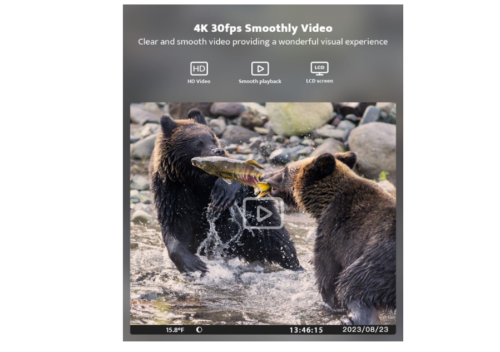 Cámara de rastro, cámara de juego 4K de 36 MP con 8 baterías y tarjeta de 32 GB, cámaras de rastro con visión nocturna activada por movimiento, impermeable - Imagen 2