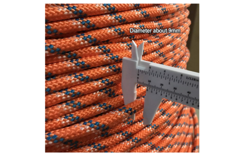 Cuerda de emergencia al aire libre, cuerdas de camping cuerdas de escalada diámetro 0.354 in 32.8 ft - Imagen 2