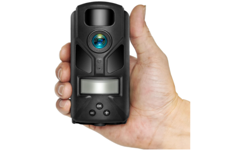 Mini cámara de 20 MP, cámara de senderos de caza 1080P sin brillo, visión nocturna de 940 nm, activada por movimiento IP66 impermeable