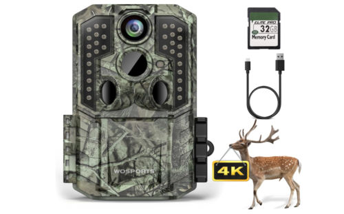 Cámara de sendero, 30 MP 1920P FHD 0.2S activado por movimiento, cámara de caza de juegos con visión nocturna IP66 impermeable, lente de cámara LCD de 120 °