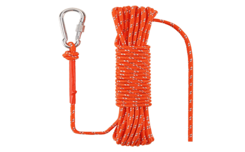 Cuerda flotante marina de 5/16 pulgadas x 98 pies (98.4 ft) para navegación, pesca, rafting, camping, senderismo, caza, ancla, amarre, líneas de muelle, kayak, canoa, rescate naranja