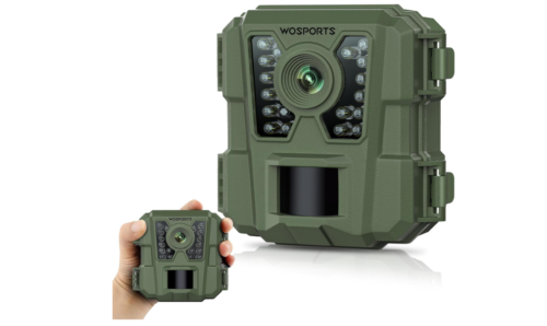 Mini cámara de rastro de 16 MP 1080P impermeable para caza con visión nocturna para monitoreo de vida silvestre, caza