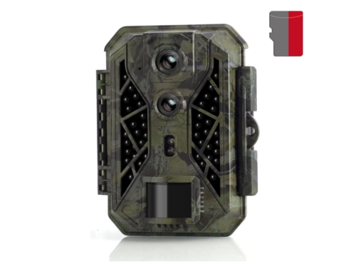 Cámara de sendero, cámaras de juego 4K 32MP con visión nocturna, activación de movimiento de 0.1s, distancia de disparo de 25M, cámara de caza impermeable IP66 con tarjeta SD de 32 GB para monitoreo