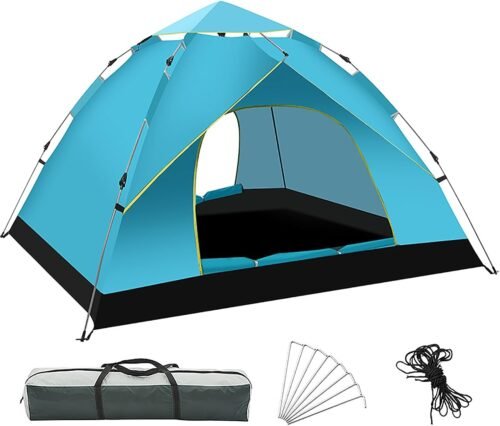 Tiendas para acampar portátiles, tienda para 3-4 personas, h