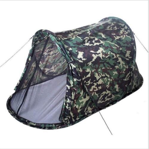 Tienda de campaña pop-up ultra ligera de camuflaje para 1-2