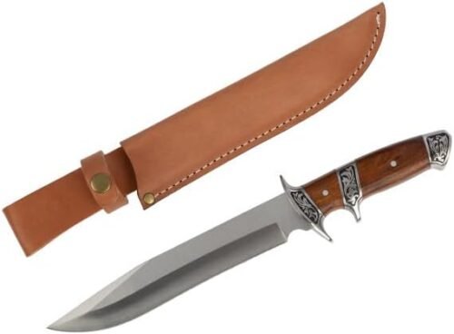 Kings County Tools Cuchillo de caza con funda para cinturón,