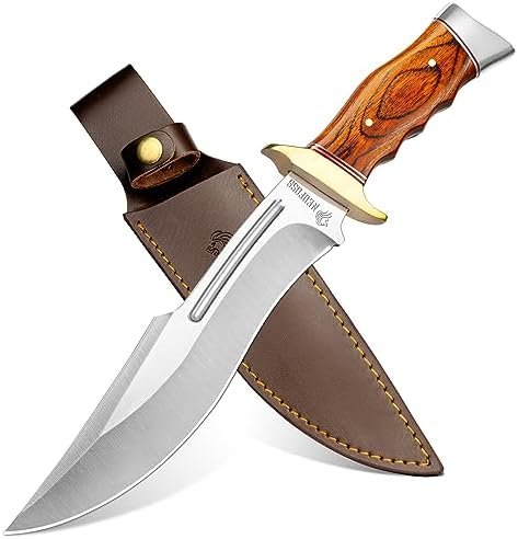 NedFoss SA78 - Cuchillo de caza con funda de cuero, cuchillo - Imagen 7