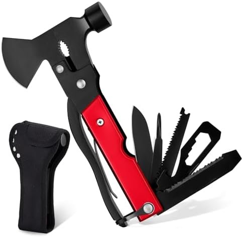 Martillo de hacha multiherramienta 14 en 1, equipo de campam - Imagen 7