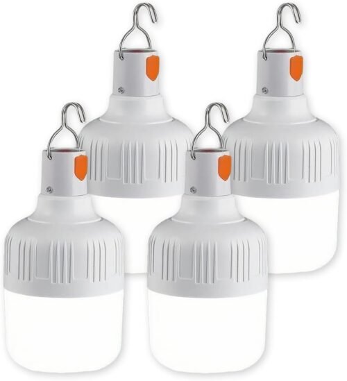 Luz LED para campamento, 800 lúmenes, alimentada por batería