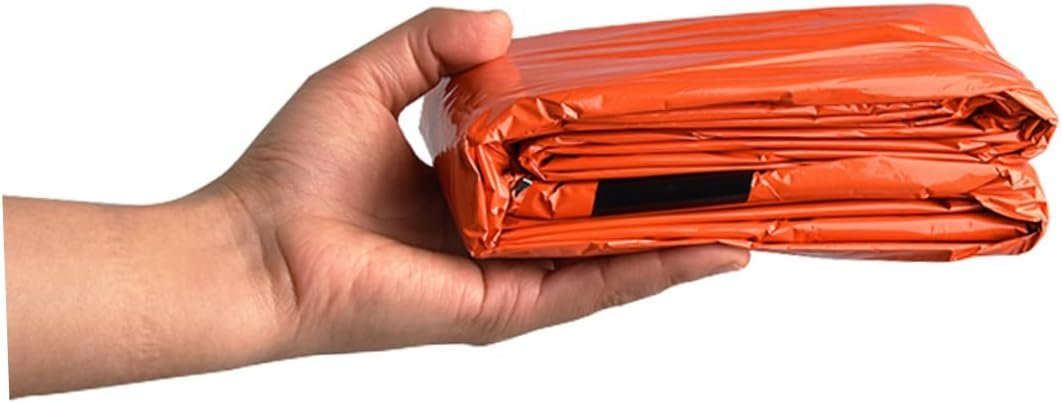 Supervivencia doble saco de dormir térmico bolsa de camping - Imagen 3