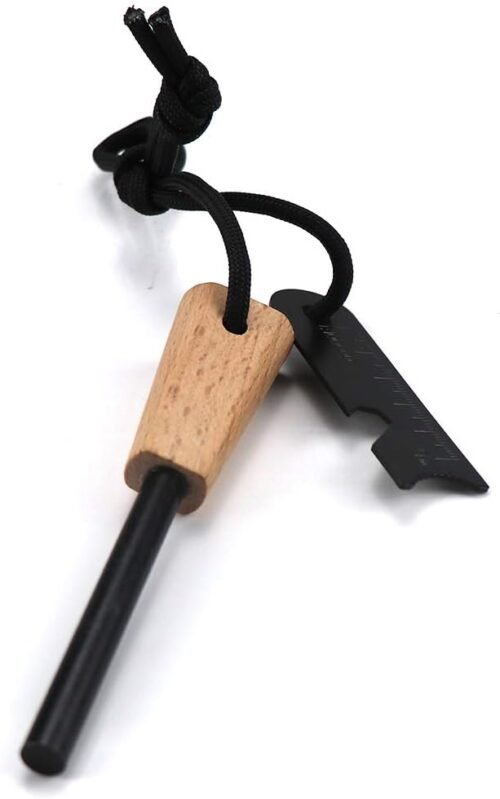 Survival - Barra de ferro de emergencia con mango de madera