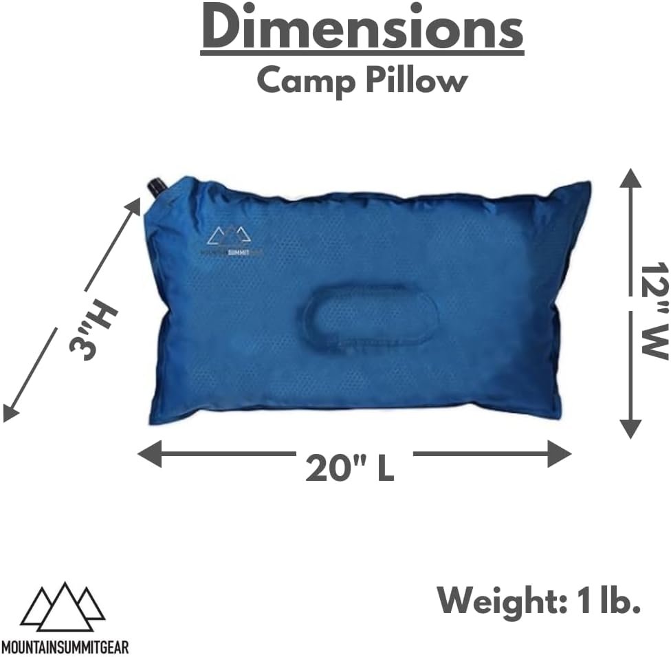 MOUNTAIN SUMMIT GEAR Almohada inflable para campamento (almo - Imagen 3