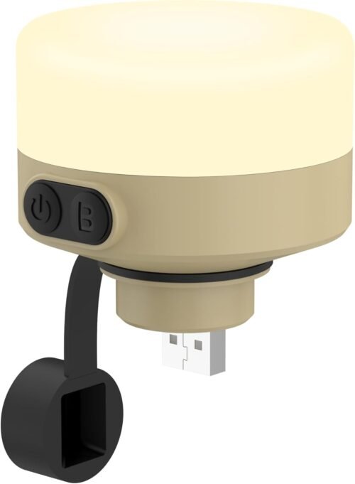 Linterna LED para acampar al aire libre, luz LED suave regul