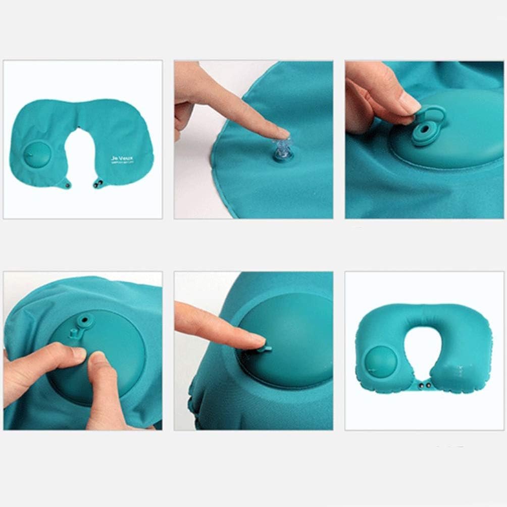 BESPORTBLE 2 almohadas inflables para siestas, reposacabezas - Imagen 3