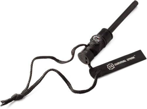 Survival Spark iniciador de fuego de magnesio con brújula y