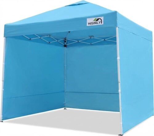 Tienda de campaña desplegable de 8 x 8 pies con pared latera