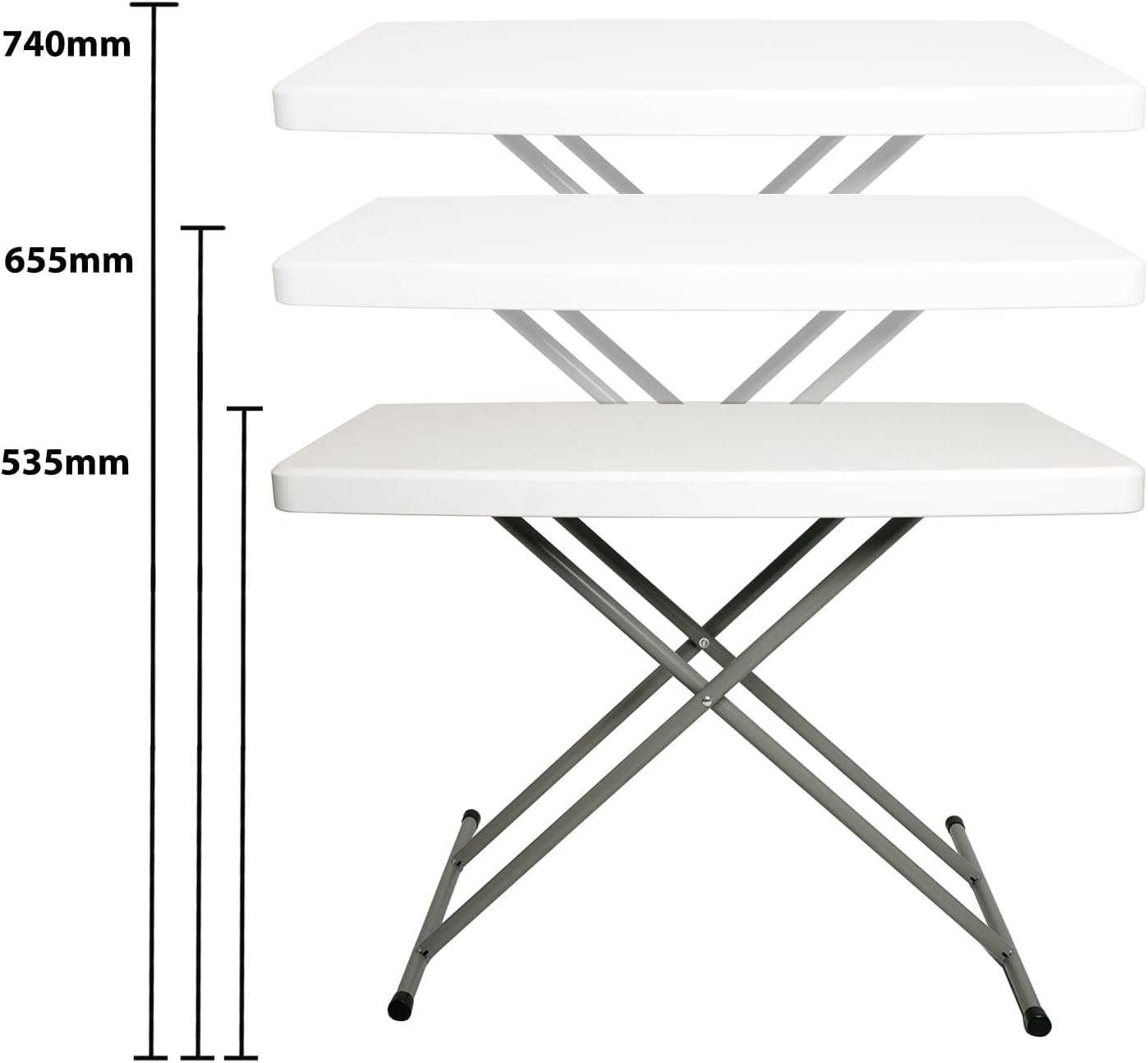 Mini mesa plegable personal de 20 x 30 pulgadas, mesa plegab - Imagen 4