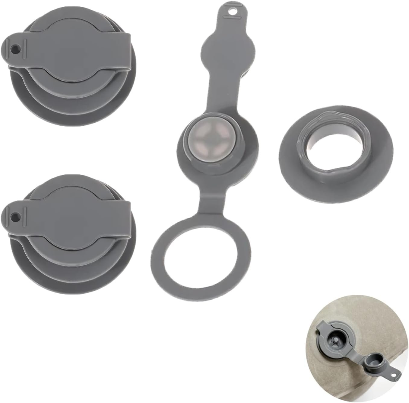 Juego de 3 almohadas inflables de viaje de repuesto para vál