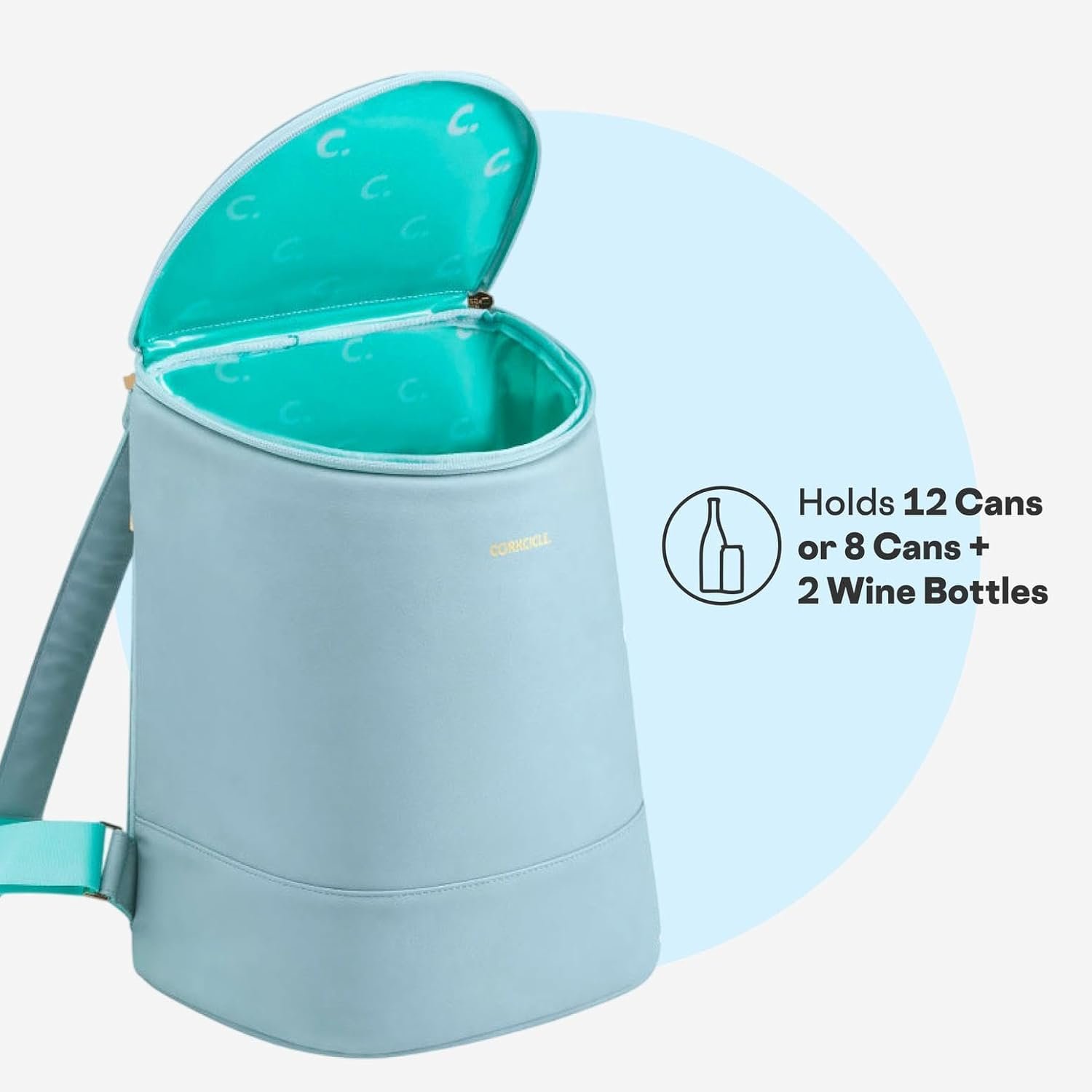 Corkcicle EOLA Mochila enfriadora, bolsa aislante impermeabl - Imagen 4