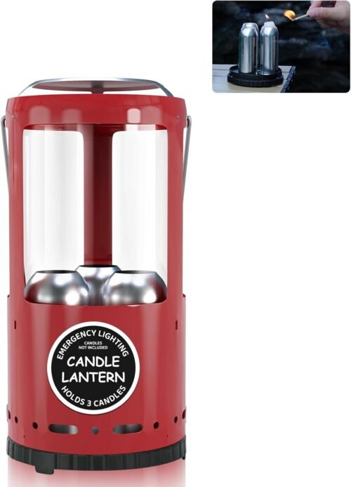 Farol de velas, portavelas de emergencia decorativo de 3 mec