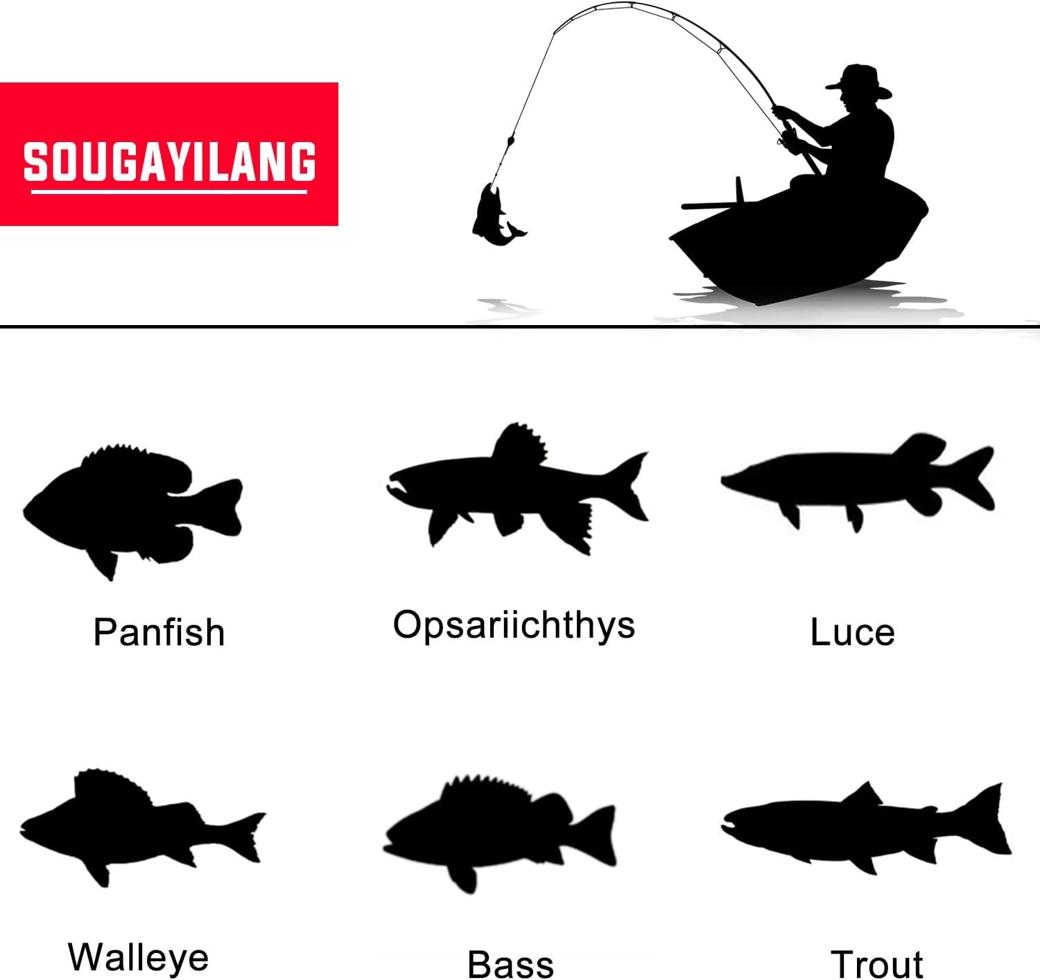 Sougayilang Fishing Rod and Reel Combo Set with Telescopic F - Imagen 6