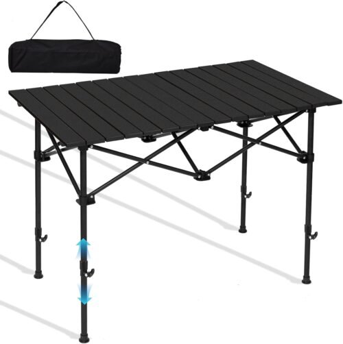 SHANQUAN Mesa de campamento plegable, 46.5 x 21.7 pulgadas,