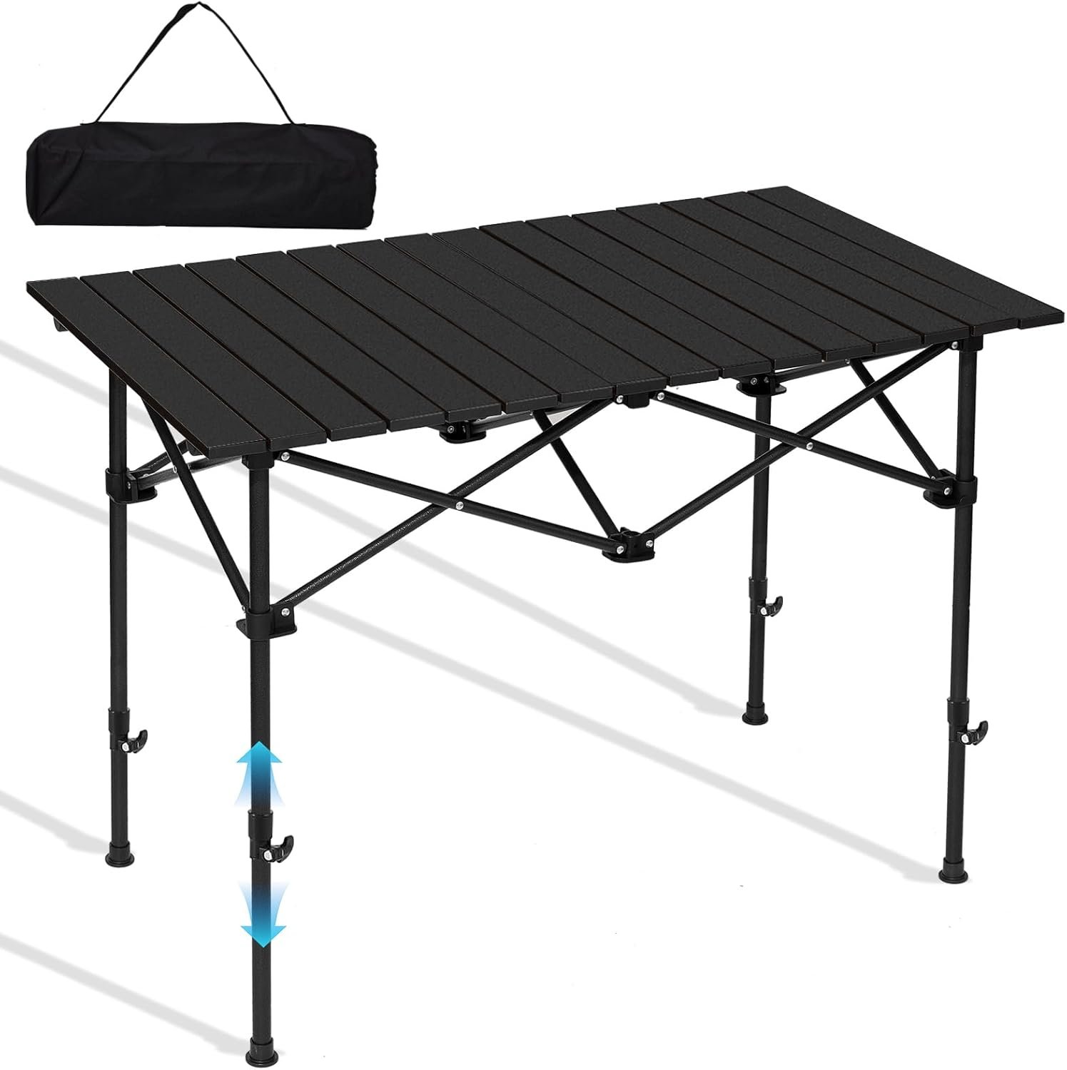 SHANQUAN Mesa de campamento plegable, 46.5 x 21.7 pulgadas,