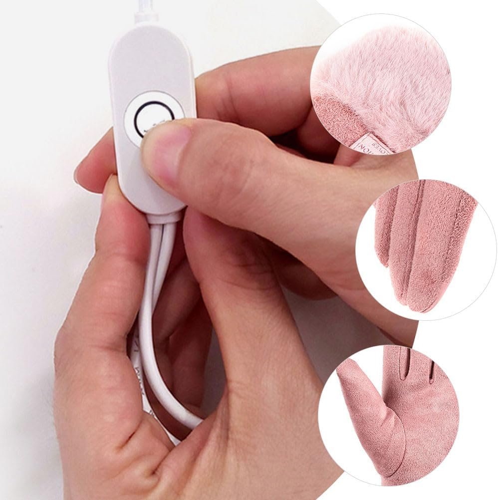 Veemoon USB Heated Gloves Winter Warm Fleece Gloves Waterpro - Imagen 7