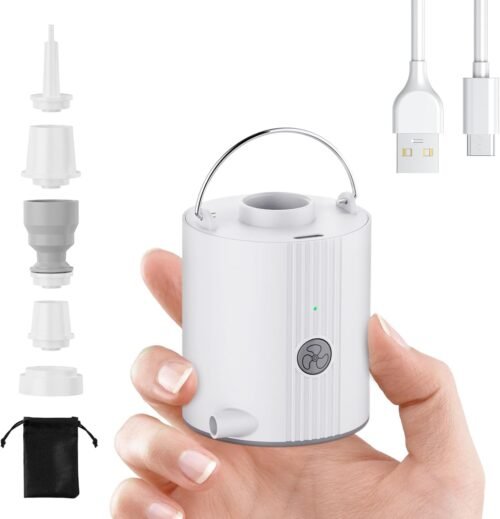 Bomba de aire portátil y mini para inflables, bomba de colch