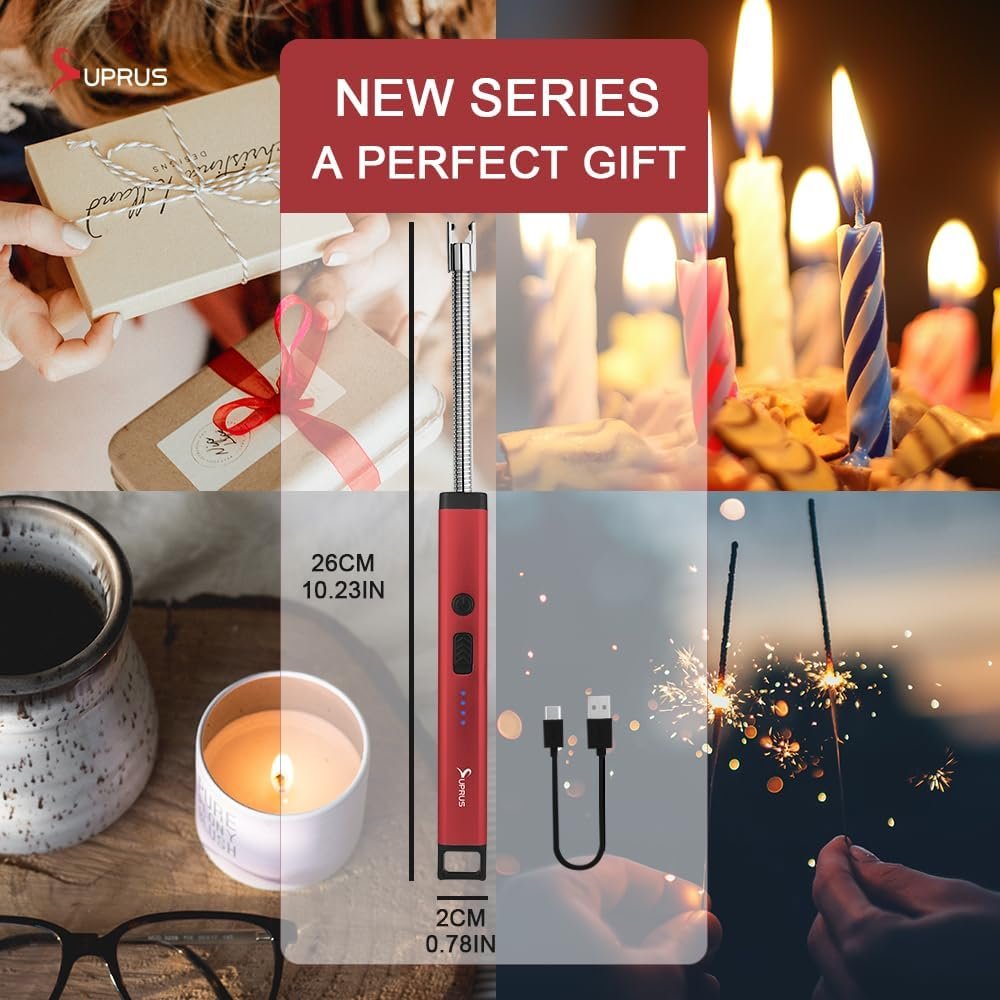 SUPRUS Encendedor de vela recargable Arco eléctrico Triple S - Imagen 7