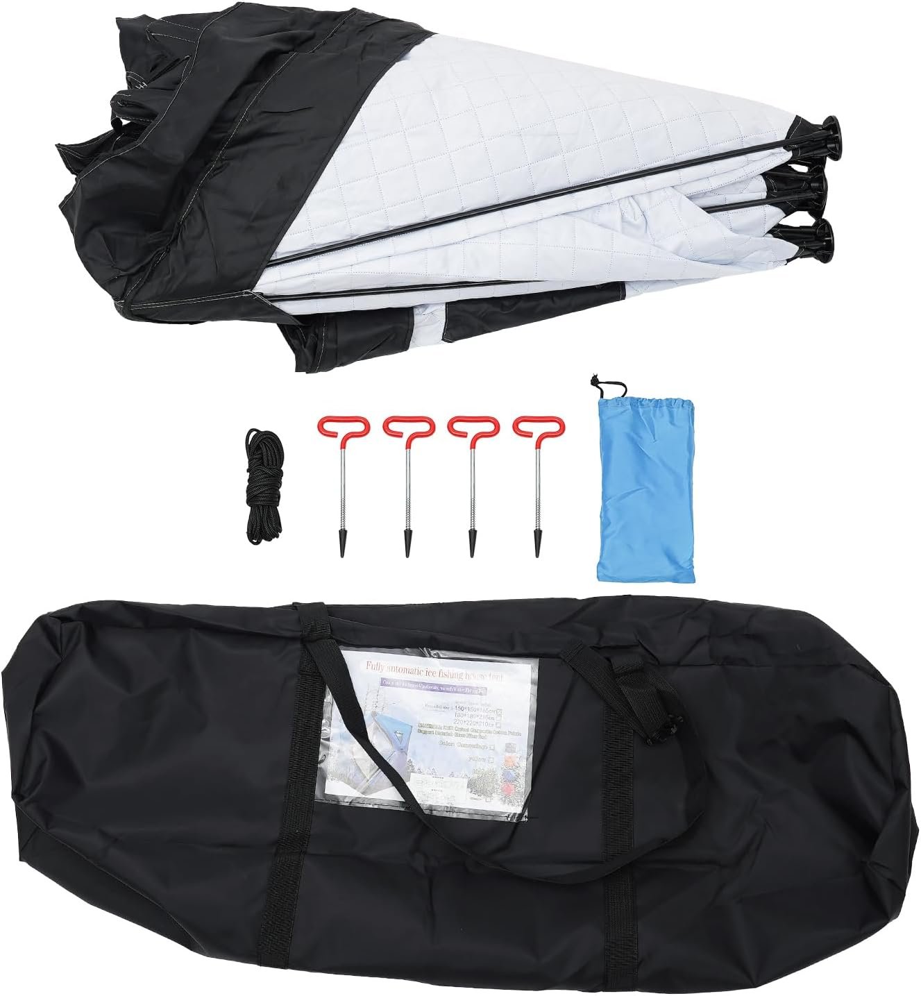 Tienda portátil de pesca en hielo, 1-2 personas, refugio de - Imagen 4
