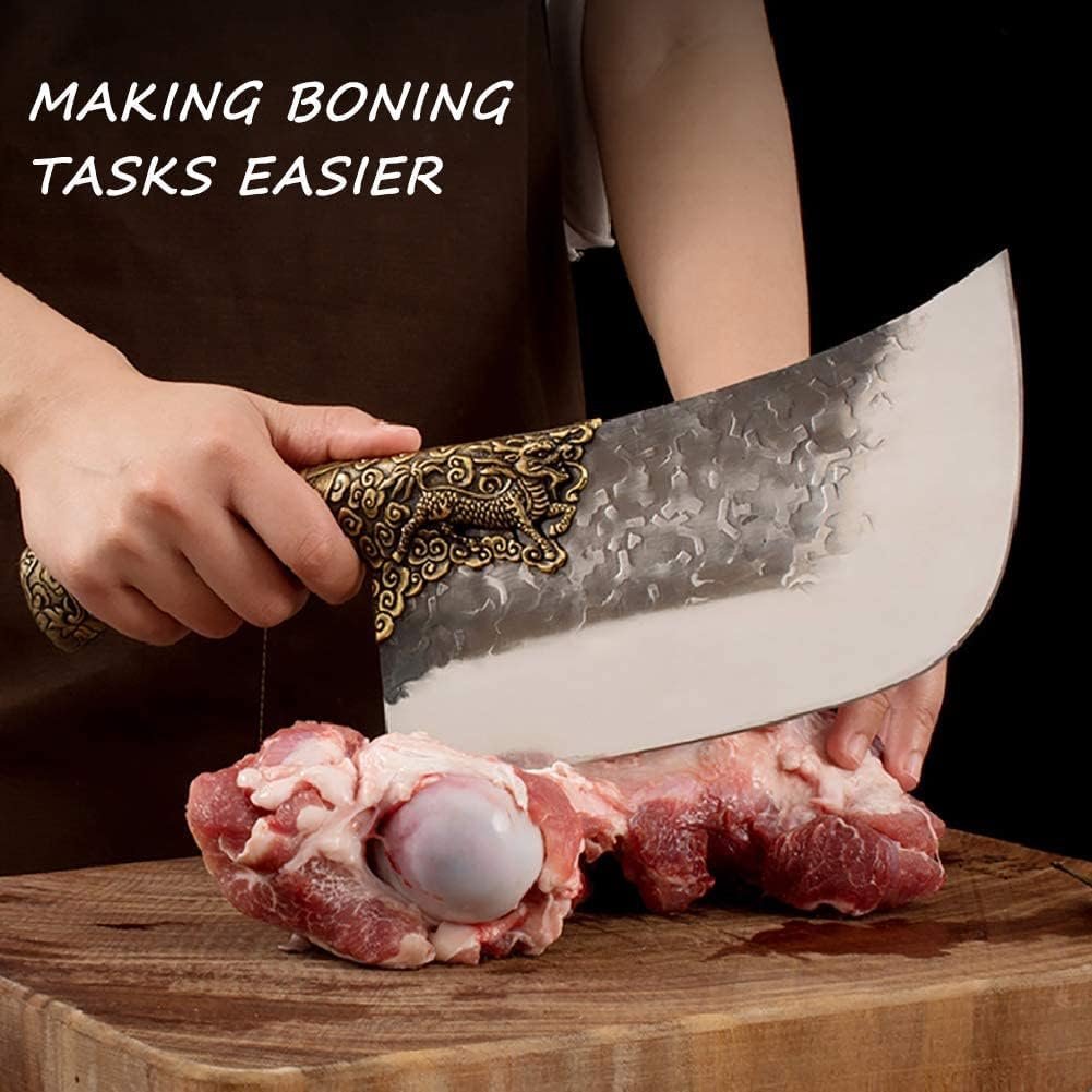 Purple Dragon Cuchillo de carnicero de alta resistencia, for - Imagen 4