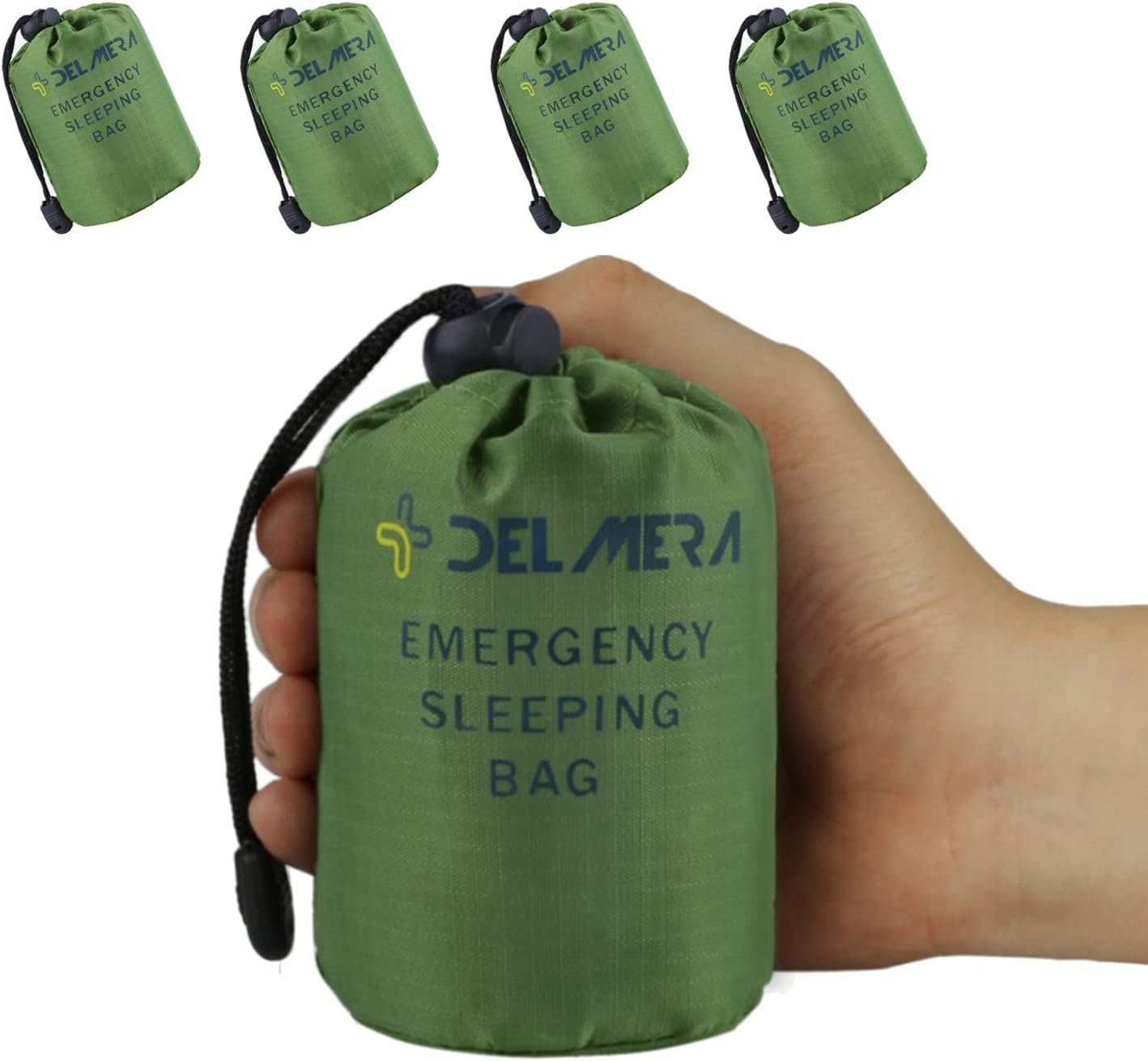 Delmera Saco de dormir de emergencia, ligero saco de dormir