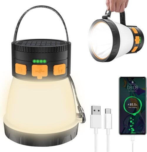 Linterna LED para campamento, 1500 lúmenes, linterna de camp
