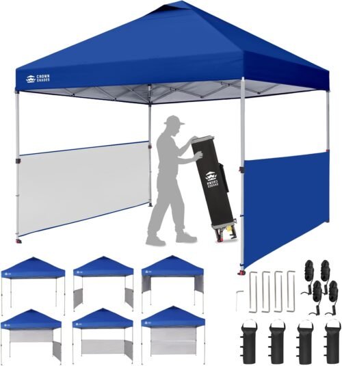 CROWN SHADES Tienda de campaña desplegable de 10 x 10 pies c