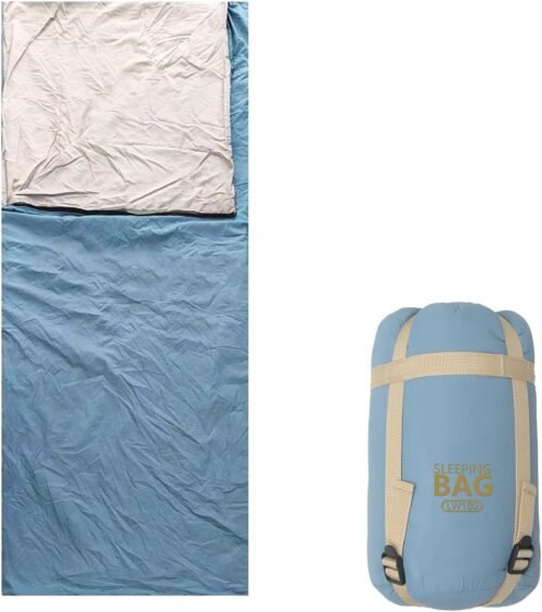 Saco de dormir compacto y ultraligero con saco de compresión
