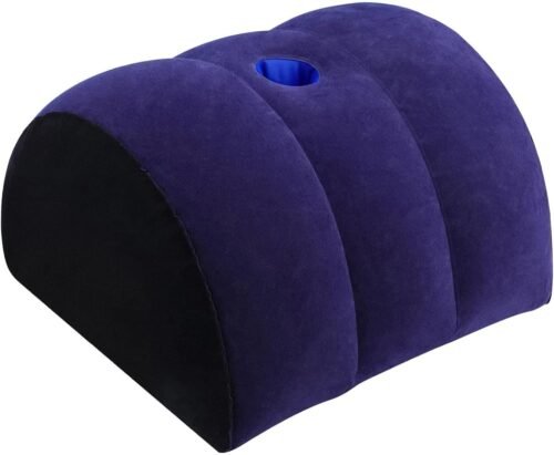 TheClover Almohada inflable de media luna, cojín lumbar, mul