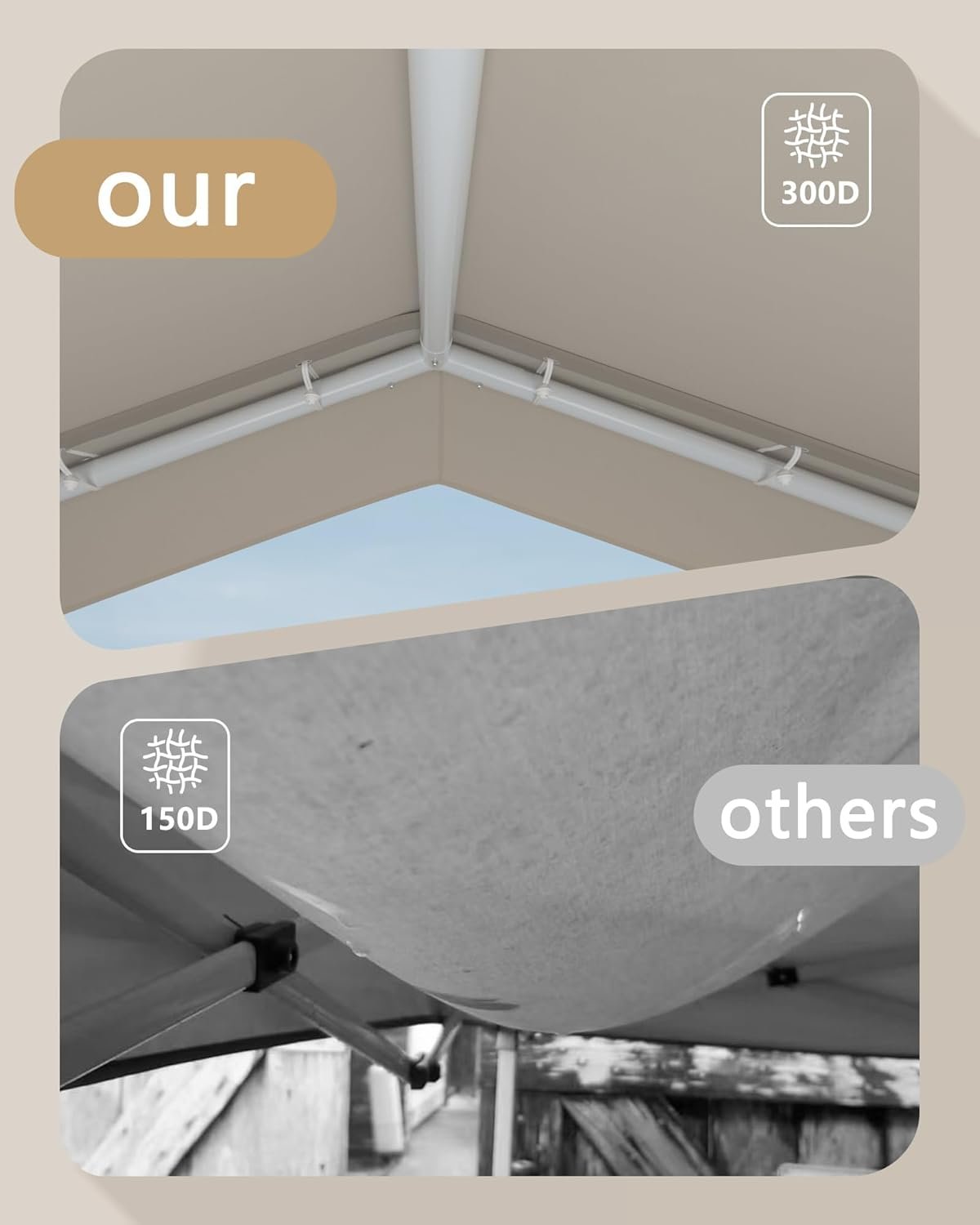 Toldo desplegable de 10 x 10 pies, tienda de campaña al aire - Imagen 7