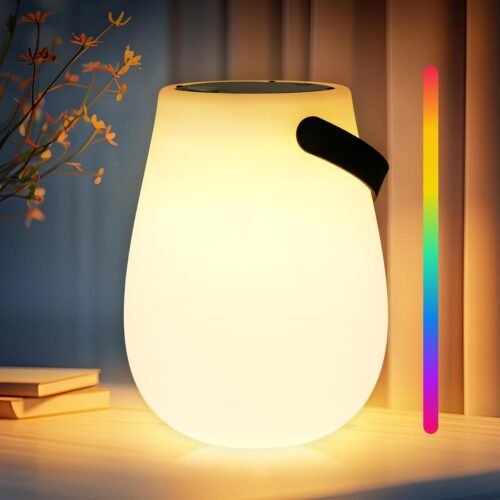 Lámpara solar portátil, luz solar LED recargable de mano con