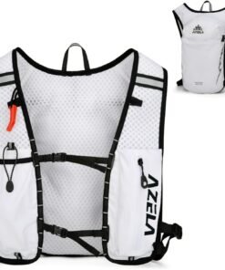 JEELAD Mochila de hidratación, chaleco ligero para senderism