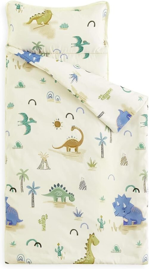 Wake In Cloud - Toddler Nap Mat with Pillow and Blanket, for