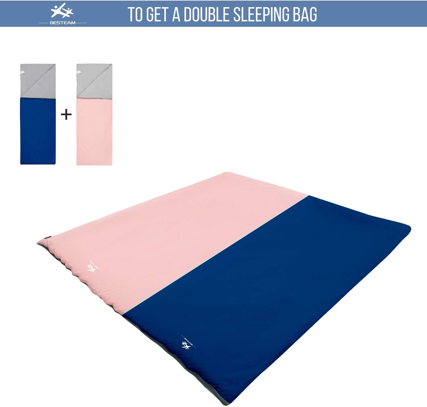 Saco de dormir para clima cálido, portátil, impermeable, com - Imagen 5