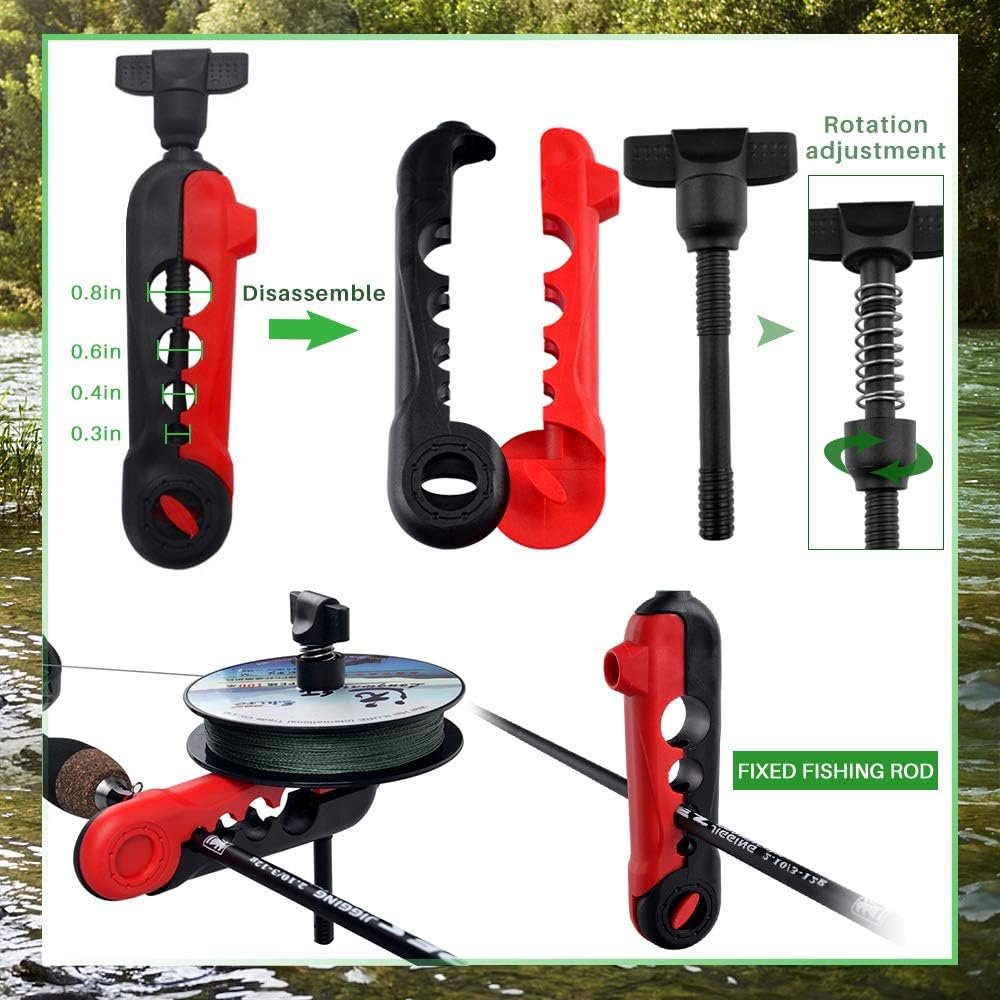 Kit de caña de pescar telescópica, carrete giratorio, acceso - Imagen 6